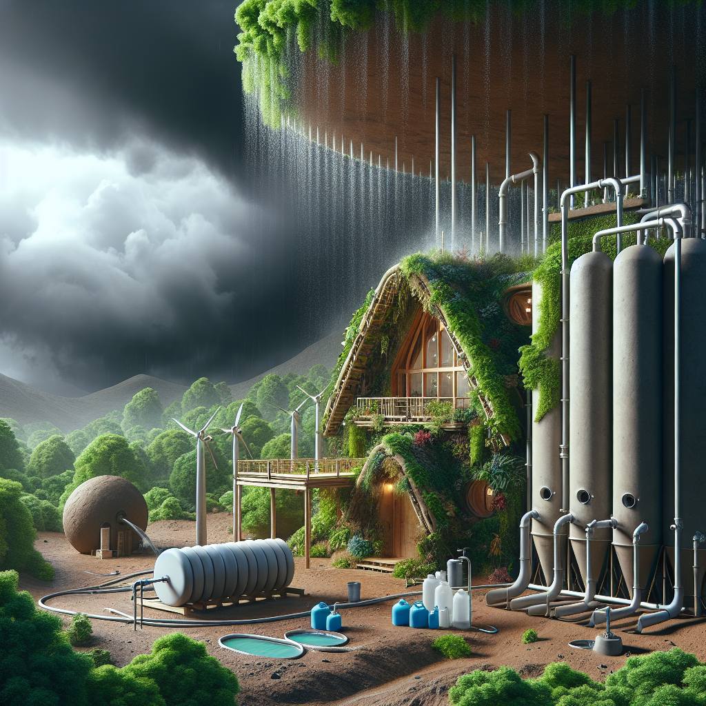 Cómo los Earthships Gestionan el Agua de Lluvia