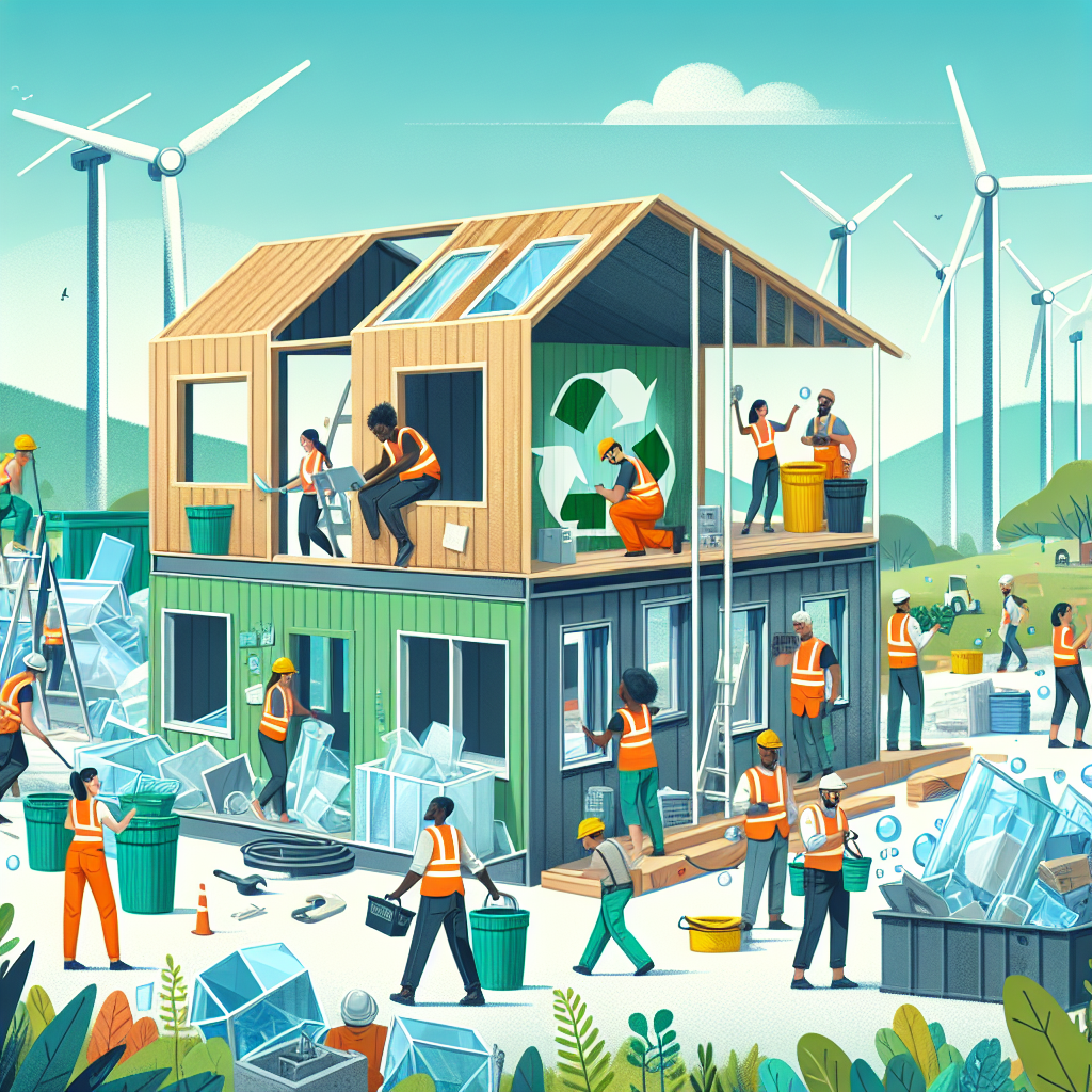Materiales reciclados en la construcción modular