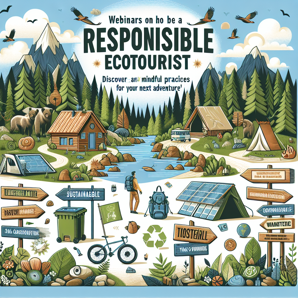 Seminarios web sobre cómo ser un ecoturista responsable
