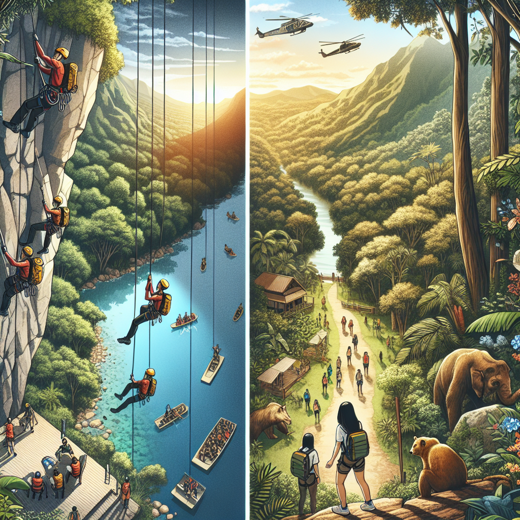 Turismo de aventura vs. ecoturismo: diferencias y similitudes