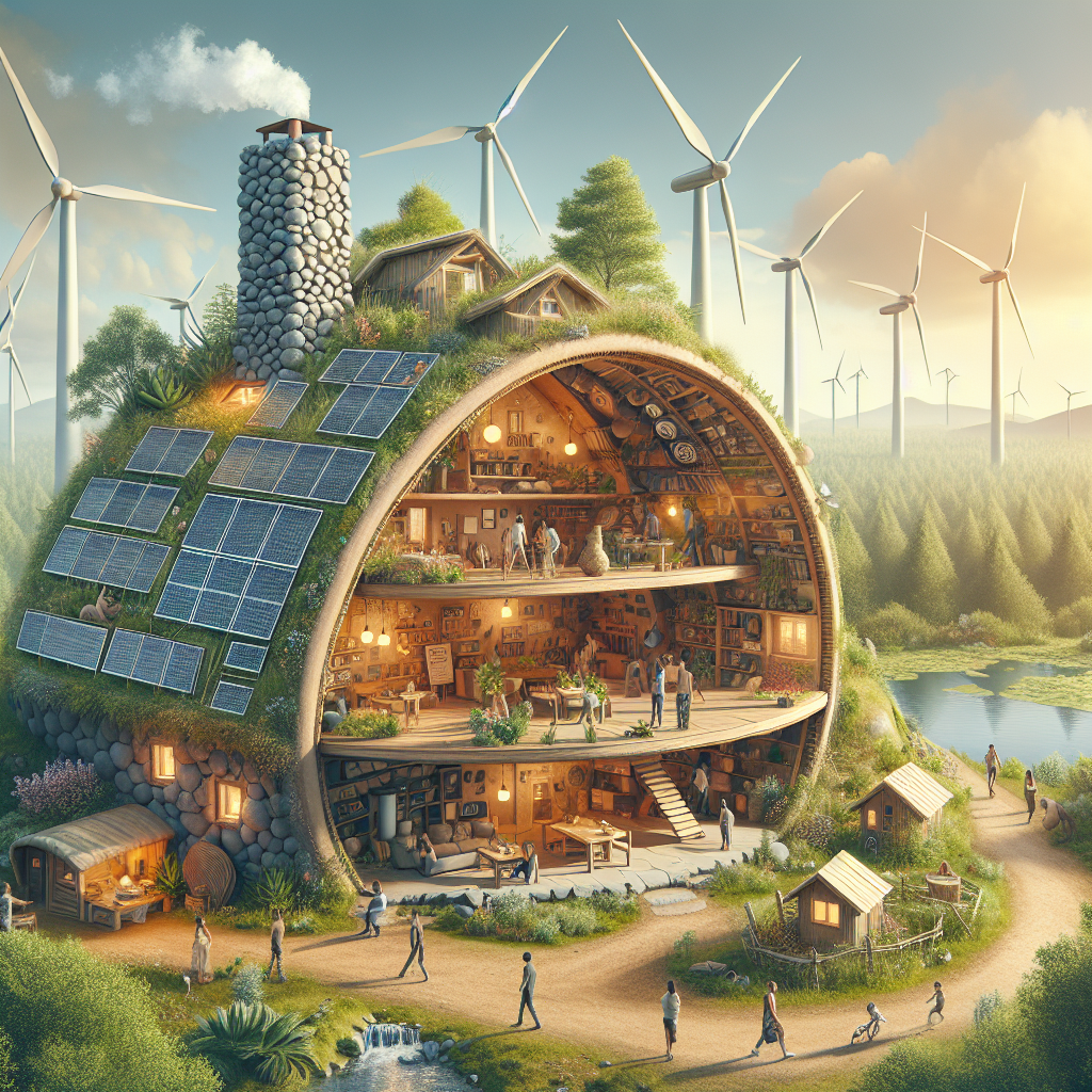 Integración de sistemas de energía renovable en Earthships