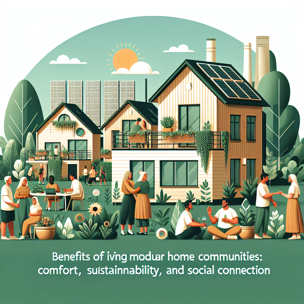Beneficios de vivir en comunidades de casas modulares