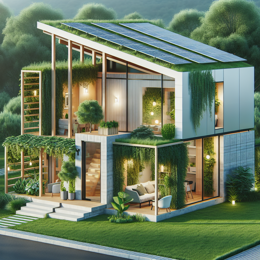 Casas modulares y la integración de espacios verdes