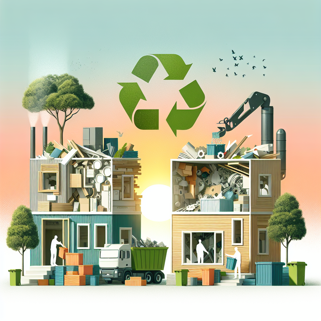Reutilización y reciclaje en la deconstrucción de casas modulares