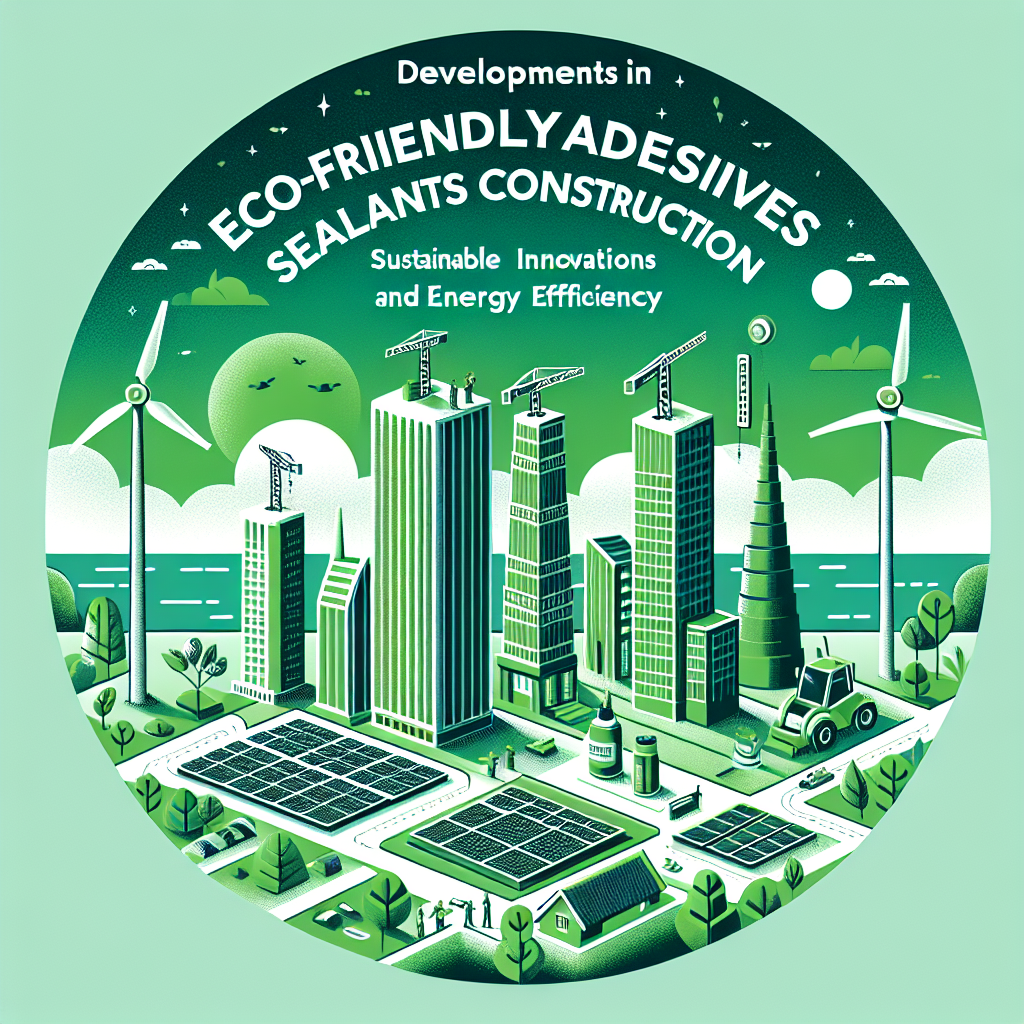 Desarrollos en adhesivos y selladores ecológicos para la construcción