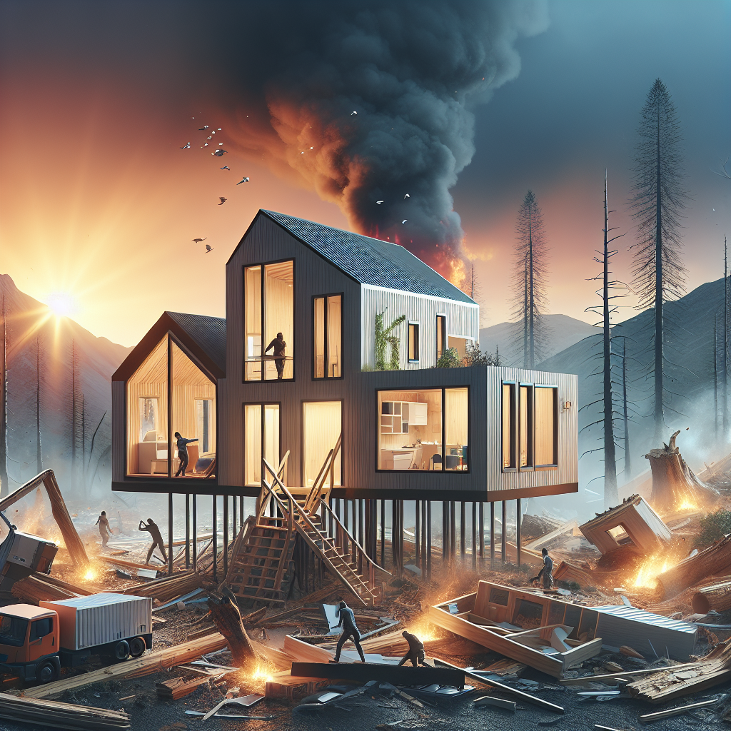 El uso de casas modulares en situaciones de emergencia