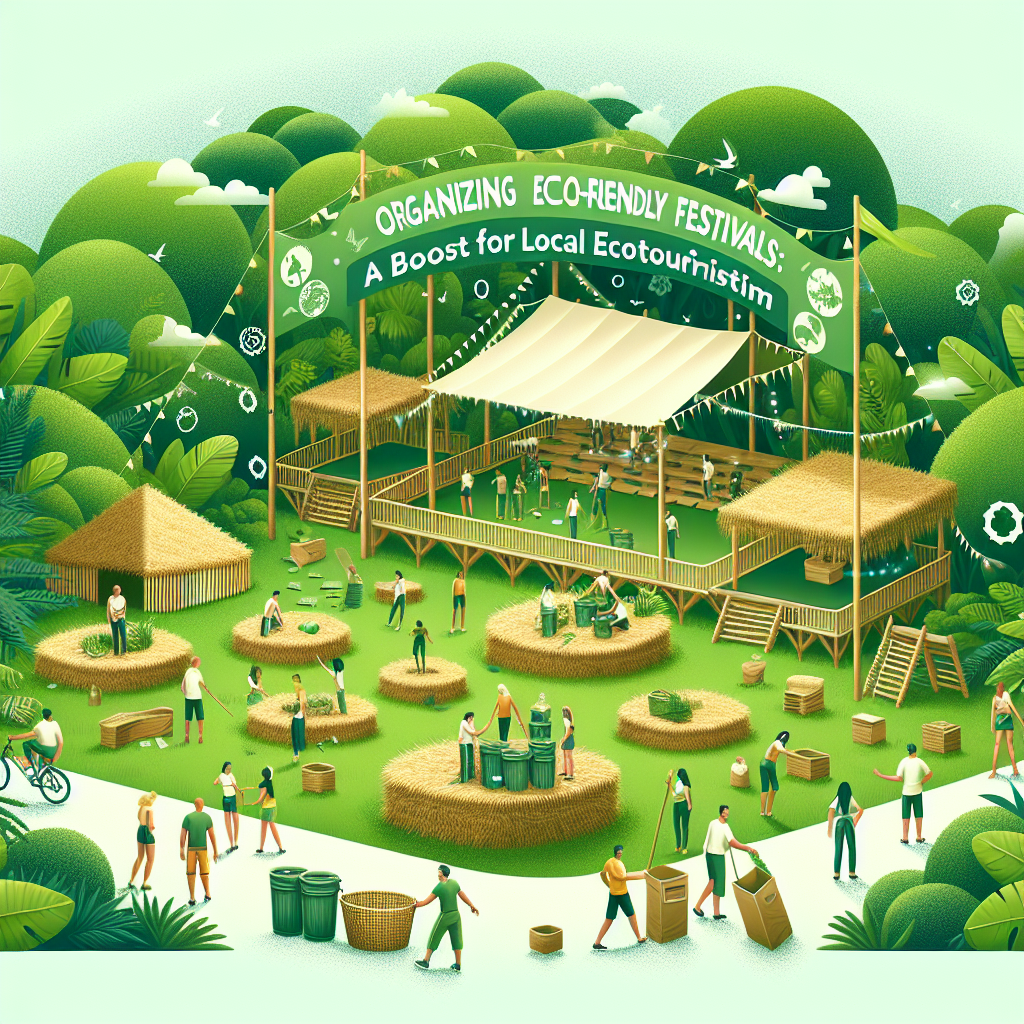 Organización de festivales eco-friendly: un impulso para el ecoturismo local